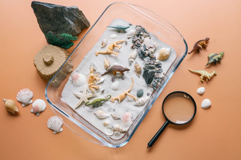 Exploration sensorielle avec un jeune enfant