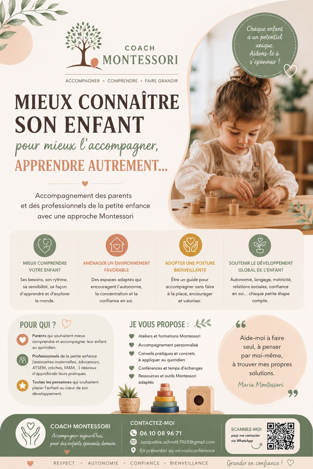 Mieux connaitre son tout petit, pour mieux l'accompagner ! telle est la devise chez enfance éclairée